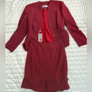 NWT Red Two-Piece Suit Set